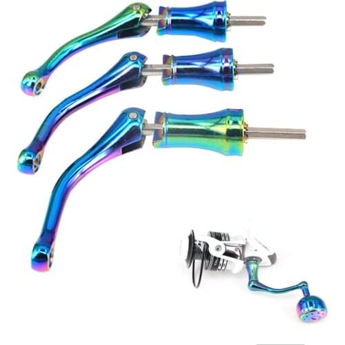 Chameleon Fishing Reel Repair Power Handle for Shimano Rotary Knob Anti-oxidation Foldable Rocker for Spinning Wheel Replacement