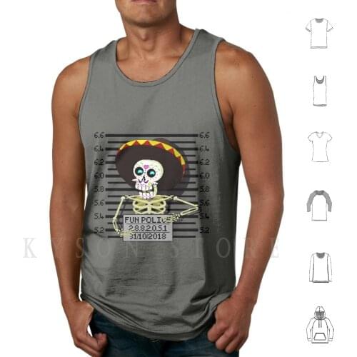 Cultural Appropriation Tank Tops Vest Sleeveless Pixelart Pixel Criminal Thought Crime Fun Police Mugshot Police Line Up