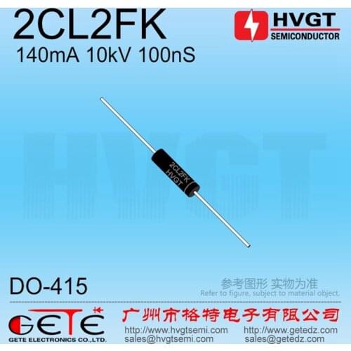 HVGT,High voltage diode 10KV, 2CL2FK, Silicon rectifier diode ,140mA 10kV 100ns, Fast recovery, High frequency, 20pcs/bag
