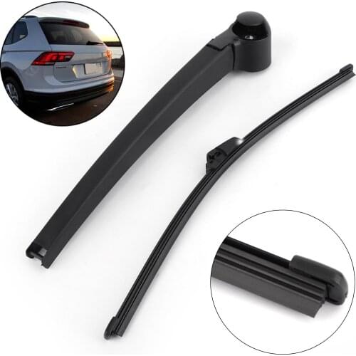 Areyourshop Rear Window Windshield Wiper Arm Blade Set For Tiguan 5N BJ 2007-2018 Black 1T0955707C Car Exterior Accessories