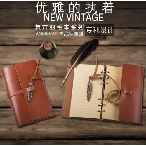 Handmade Leather European Style Diary Book Loose-leaf Notebook Travel Book Retro Notepad