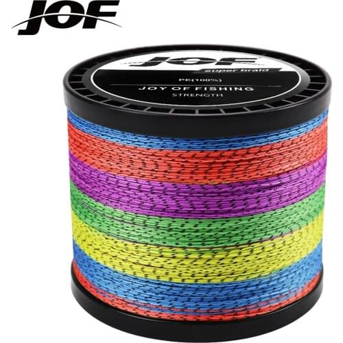 JOF Japan PE Fishing Line 8 Braided Multifilament Smooth Sea a Saltwater Carp Accessories 1000M 22-88LB