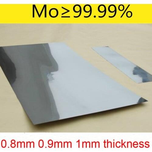 0.8mm 0.9mm 1mm Mo 99.99% high-purity Molybdenum foil high-pure Molybdenum plate Molybdenum sheet research Molybdenum strip