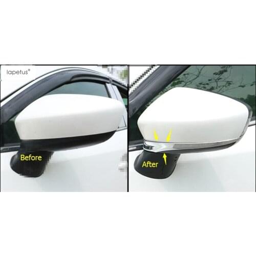 Accessories For Mazda 6 Sedan & Wagon 2013 2014 2015 Outside Door Rearview Mirror Strip Molding Cover Kit Trim 2 Piece