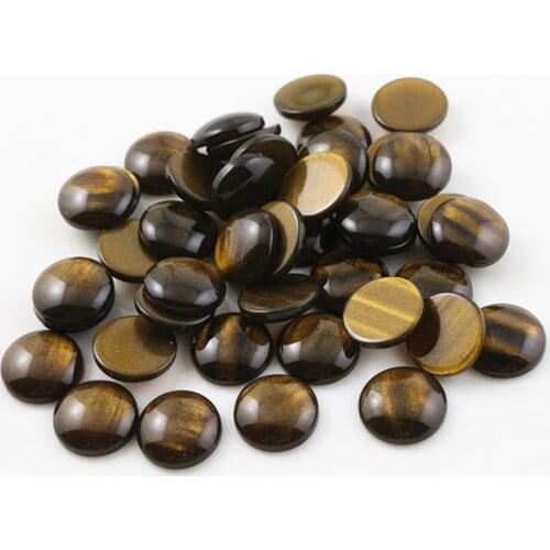 New Fashion 40pcs 12mm Amber Style Color High Quality Flat Back Resin Flower Cabochons Cameo G4-37