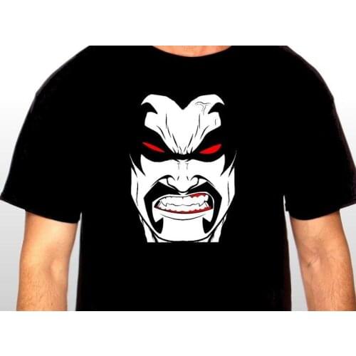 2019 Newest Letter Print Creative Printed T-shirt LOBO *DC Comics vailable in plus T shirt men Great Discount Cotton Tee