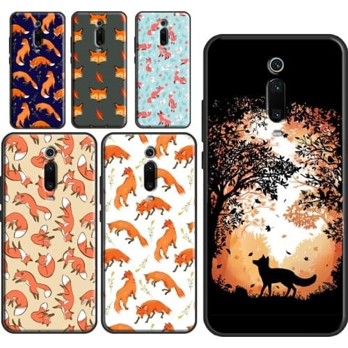 Autumn Fox Leaves Fall Case For POCO X3 Pro F3 F1 M3 Cover Shell For Xiaomi Mi 11 Ultra 10T Pro Mi Note 10 Lite