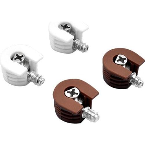 Panel furniture shelf support Plastic three-in-one shelf support Wardrobe shoe cabinet Hidden connector Removable shelf nail