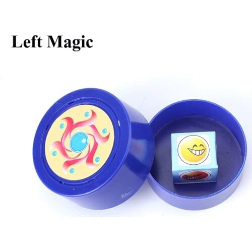 Magic prediction dice magic trick see thru the box emotional dice Emotions dices close up magic trick Telepathy Face magic