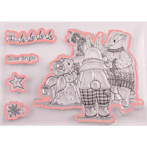 1pc Shine Bright Transparent Clear Silicone Stamp Seal DIY Scrapbooking Rubber Stamping Coloring Embossing Diary Decor Reusable