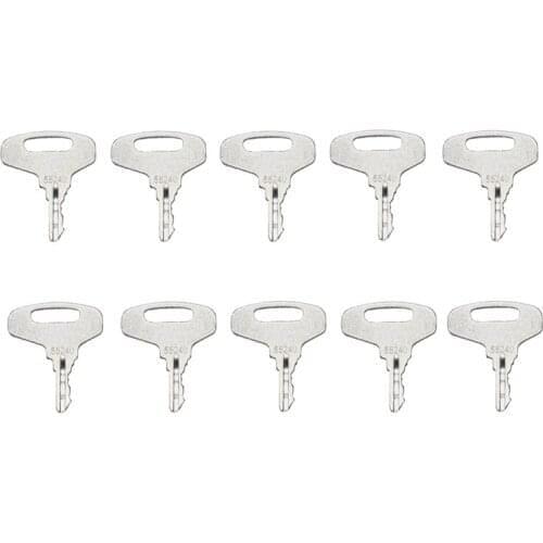 10 Pcs 55240 key For Kubota Thomas Broce Gehl Kalmar Komatsu Tractor Skid Steer Loader Cub Cadet Electric Lift ELI80-0104