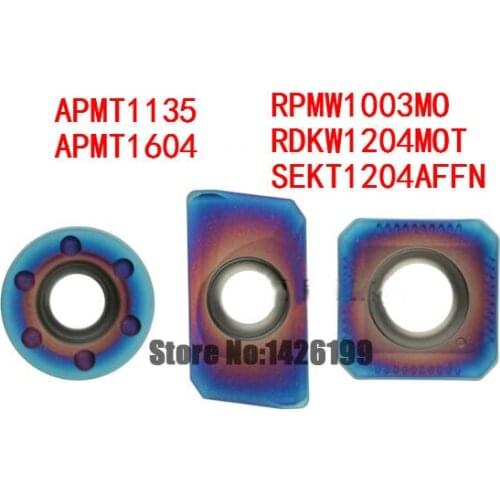 10PCS High Quality Coating APMT1604PDER APMT1135 RPMW1003MO RDKW1204MOT SEKT1204AFFN CNC Carbide Inserts Turning Tool Lathe