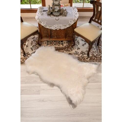 100% Real Sheepskin Wool Carpets for Living Room Bedroom Area Rug Luxury White Fur Warm Shaggy Carpet Super Soft Chair Cover Mat