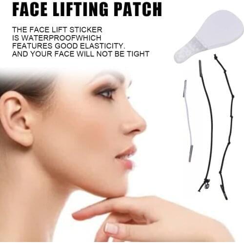 40Pcs/Set Fast Chin Adhesive Tape Invisible Thin Face Stickers Comfy V-Shape Face Facial Line Wrinkle Sagging Skinface Lift Up