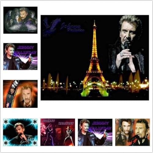 New arrival Diamond Painting Johnny Hallyday 5D Drill Daimond Painting Figure Volledig Embroidery for Home Decor Gift WG790