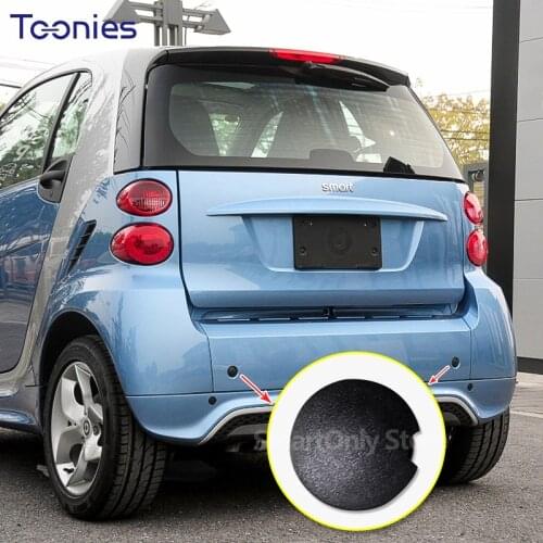 Car Front And Rear Bumper Trailer Hook Hole Cover For Mercedes Smart 451 Fortwo Car styling Exterior Modification Accessories