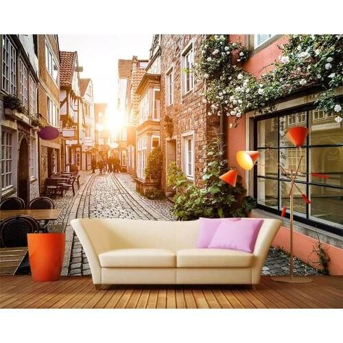 Beibehang Custom wallpaper 3D murals upscale European style architecture city photography decorative painting background wall