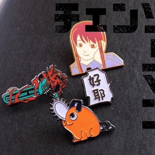 Chainsaw Man Pochita Anime Metal Badge Brooch