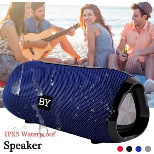 BY6660 Mini Bluetooth Speaker Portable Waterproof Wireless Loudspeaker 10W For Phone Computer Outdoor FM radio Bass Stereo Music
