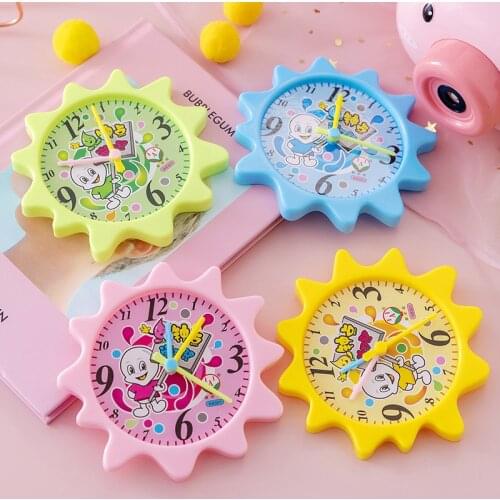 Good Quality Montessori Student Learning Clock Time Teacher Gear Clock 4 Inch 12/24 Hour Childrens Educational Toys Baby Gifts