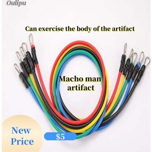 11 Pcs/Set Latex Resistance Bands Crossfit Training Exercise Yoga Tubes Pull Rope,Rubber Expander Elastic Bands Fitness with Bag