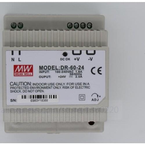 DR-60-24 din DC power supply device 88-264V input 60W 24V output AC-DC voltage transformer overload protect