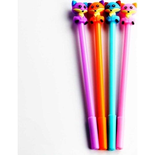 4pcs/Set Creative stationery cute Gel Pen Stationery Gift 0.5mm Optional Blue Black Ink For School Stationery Office Writing