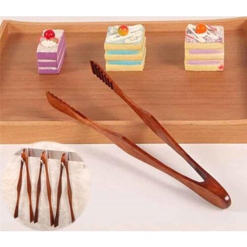 Multipurpose Food Tong Wooden clip Sharing Clip Kitchenware Toast Rack Clamp Woodiness Dessert Clip Kitchen Supplies