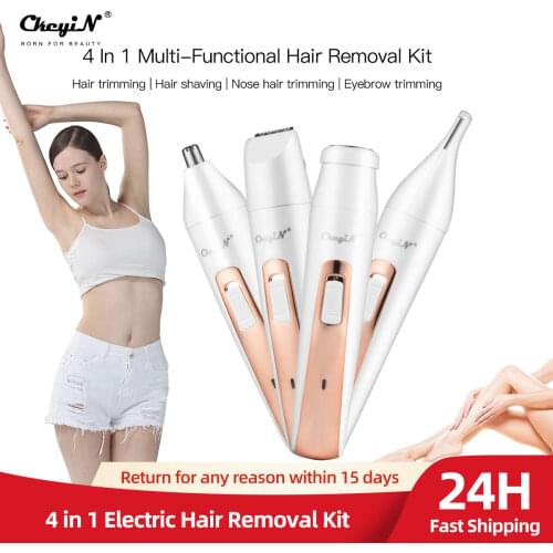 Multifunction Facial Hair Remover Kit Lady Shaver Electric Nose Hair Trimmer Women Epilator Eyebrow Shaper Female Razor Armpit