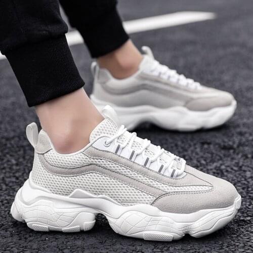 Tenis Masculino Mens Shoes Breathable Sneakers Casual Shoes Thick Bottom Platforms Mens sneakers chaussure homme K4-23