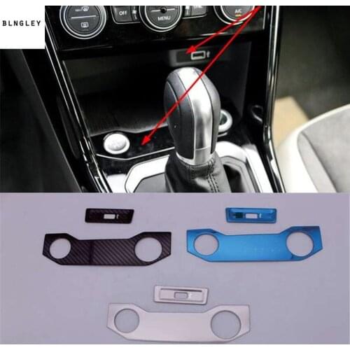2pcs/lot Car stickers Stainless steel Cigarette lighter decoration cover for 2018 2019 Volkswagen VW T-ROC car accessories