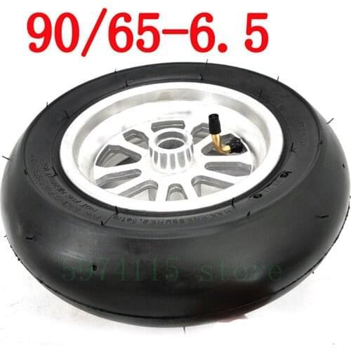 Gasoline Scooter Front Wheel 90 / 65-6.5 Inch Tubeless Tire Rims for Pocket Bike Street Slick for 49cc Mini Motorcycle Parts