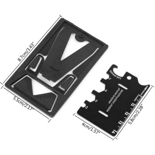 Folding Mobile Phone Bracket Mini EDC Tool Card Bottle Opener Screwdriver Wrench X3UA