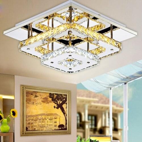 Modern Crystal LED Ceiling lights Fixture For Indoor Lamp lamparas de techo Surface Mounting Ceiling Lamp For Bedroom XU