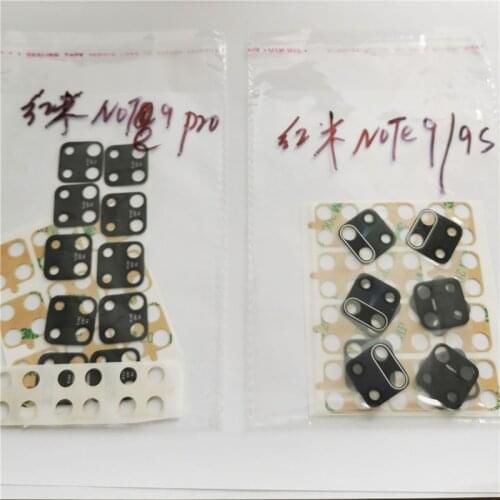 10pcs/lot Redmi Note 9 Pro Rear camera glass For-Xiaomi Redmi Note 9 9S Back Camera Glass Lens Cover With Adhesive Replacement