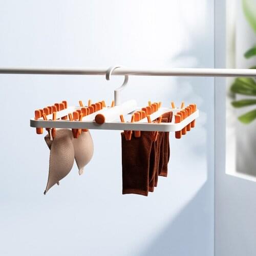 Drying Rack Foldable Multifunctional Drying Rack Anti-Entanglement Underwear Socks Clothes Hanger Organizer Household Tool