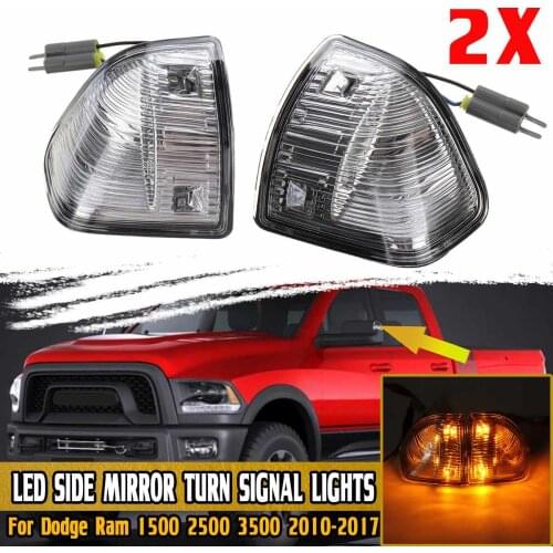 LED Car Side Mirror Turn Signal Light Turn Signal Light Indicator Blinker For Dodge Ram 1500 2500 3500 2010-2017 68302828AA