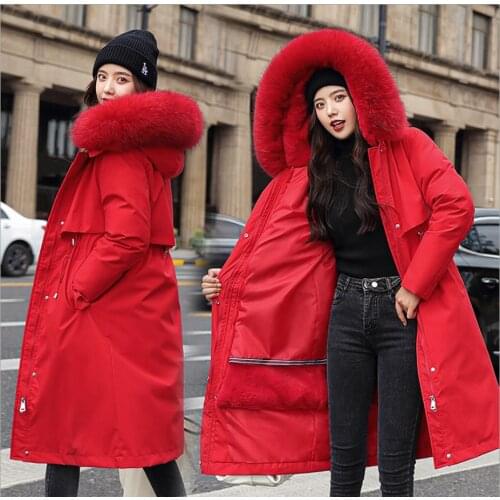 Lady Waterproof Parka 2021 Winter Women Slim Duck Down Jacket Brand Real Fur Collar Hooded Long Down Jackets Outwear Overcoats