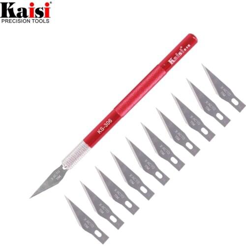 10 Blades Craft Artwork Cutting Knife DIY carving knife wood carving knife craft blades Stainless steel clay sculpture knife