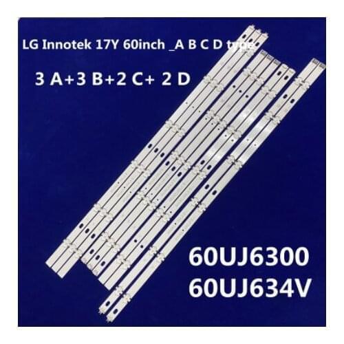 100pcs LEDbacklight lamp strip for LG Innotek 17Y 60inch _A type_Rev0.0 60UJ63_UHD A B C 60UJ6300 60UJ6050 60UJ634V EAV63673006