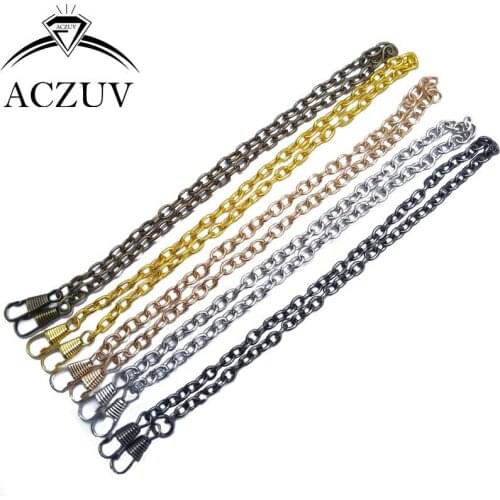 20piece 40cm to 140cm 5.5mm Cable Chain Lobster Buckle Hooks Long Shoulder Bag Purse Chain Handbag Hardware Accessories