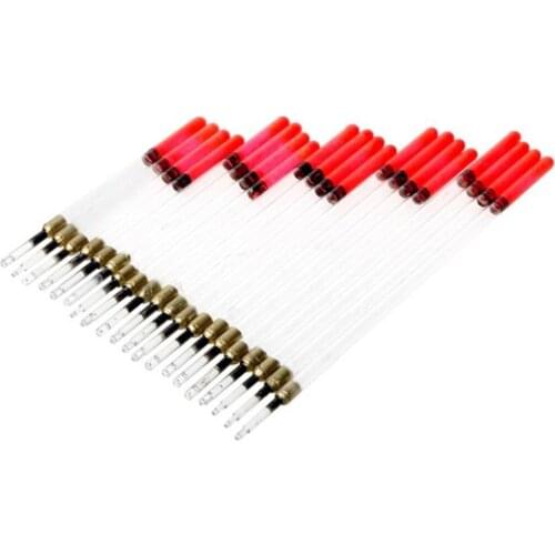 80% Hot Sale 20Pcs Clear Waggler Fishing Floats Floating Tubes Stem Kits Tackle Accessories