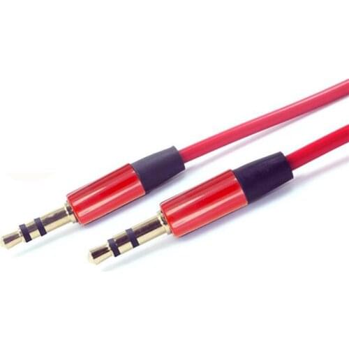 10pcs 3.5mm Jack Audio Cable Gold Plated Plug 3.5 Male to Male Line for iPhone For Samsung Galaxy S8 Car Headphone Speaker Wire