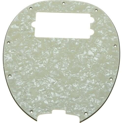 KAISH Bass Pickguard MusicMan Stingray MM4 Scratch plate for Music Man MM2 4 String Guitar Parts Aged Pearl