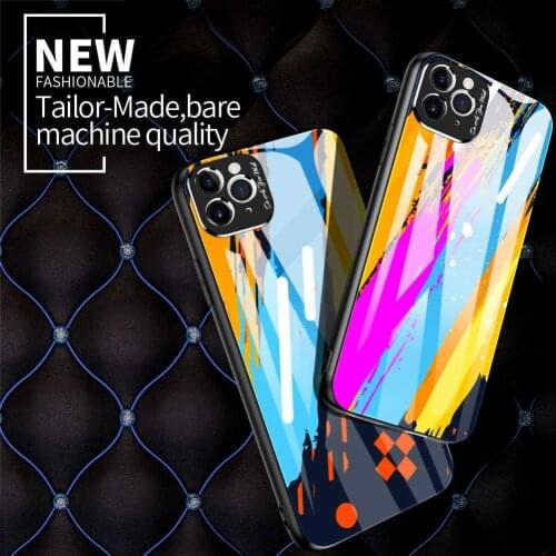 Mobile Phone Cases Tempered Glass Shockproof Phone Case Protective Cover for iPhone 11 Pro Max XR Mobile Phone Accessories 2021