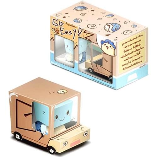 Turtle and Snail Van Car Box Cubee Ornaments Folding Cute 3D Paper Model Papercraft DIY Kids Adult Handmade Craft Toys ER-053