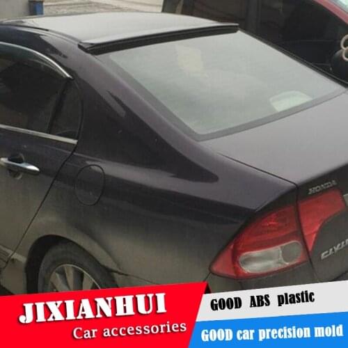 For Civic ROOF Spoiler 2006-2011 Honda Civic YCKK ROOF Spoiler ABS plastic Material Car Rear Wing Color Rear Spoiler