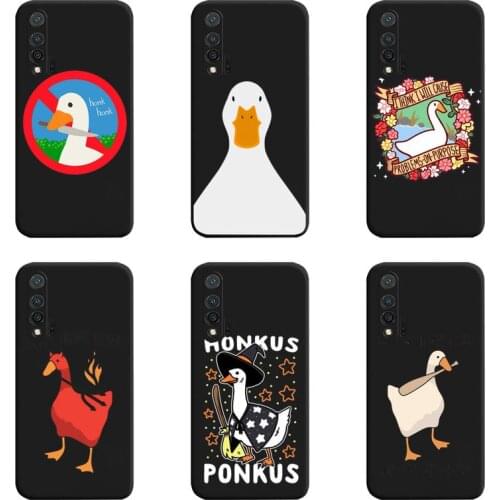 Untitled Goose Game Interesting Duck Game Phone Case For Huawei Nova 6se 7 7pro 7se honor 7A 8A 7C 9C Play