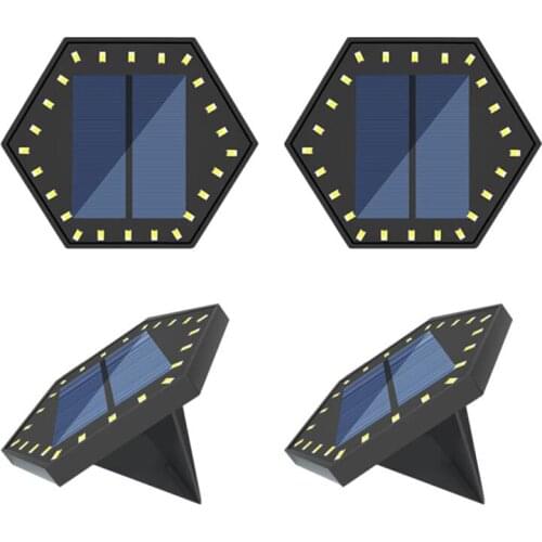 4Pack Solar Under Ground Sensor Lamp Combination Splicing Combined Wall lamp Outdoor Patio Lawn Step Lamp For Courtyard