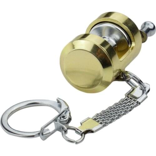 Creative Fishing Reel Keychain Keyfob Key Holder Rings Aluminum Alloy Reel Keychain Bag Pendant Key Chains Accessories